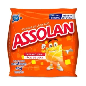 Esponja La de Aco Assolan 8und 45g