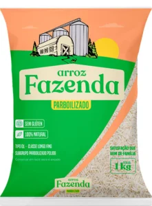 Arroz Parbolizado Fazenda 1kg