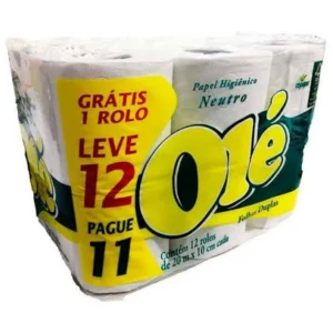 Papel Hig Ole Folha Dupla 12rolos