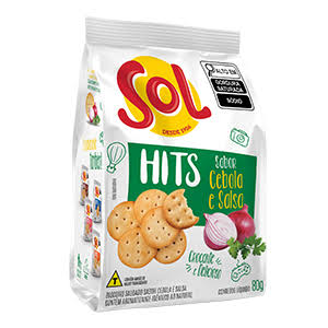 Bisc Hits Sol Cebola e Salsa 80g