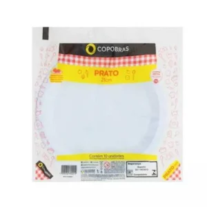 Prato Descartavel Copobras 21cm 10und